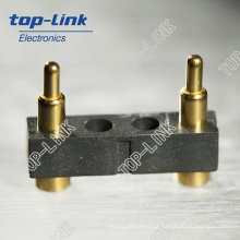 Conector carregado de mola com 2 contatos, alto desempenho